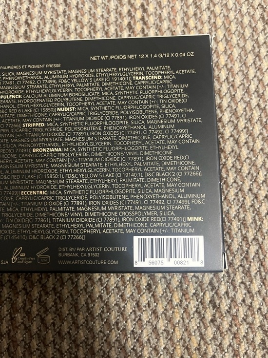 Supreme Nudes Eyeshadow Palette by Artist Couture Beauty Spa Gift Fashion Makeup - Picture 6 of 10